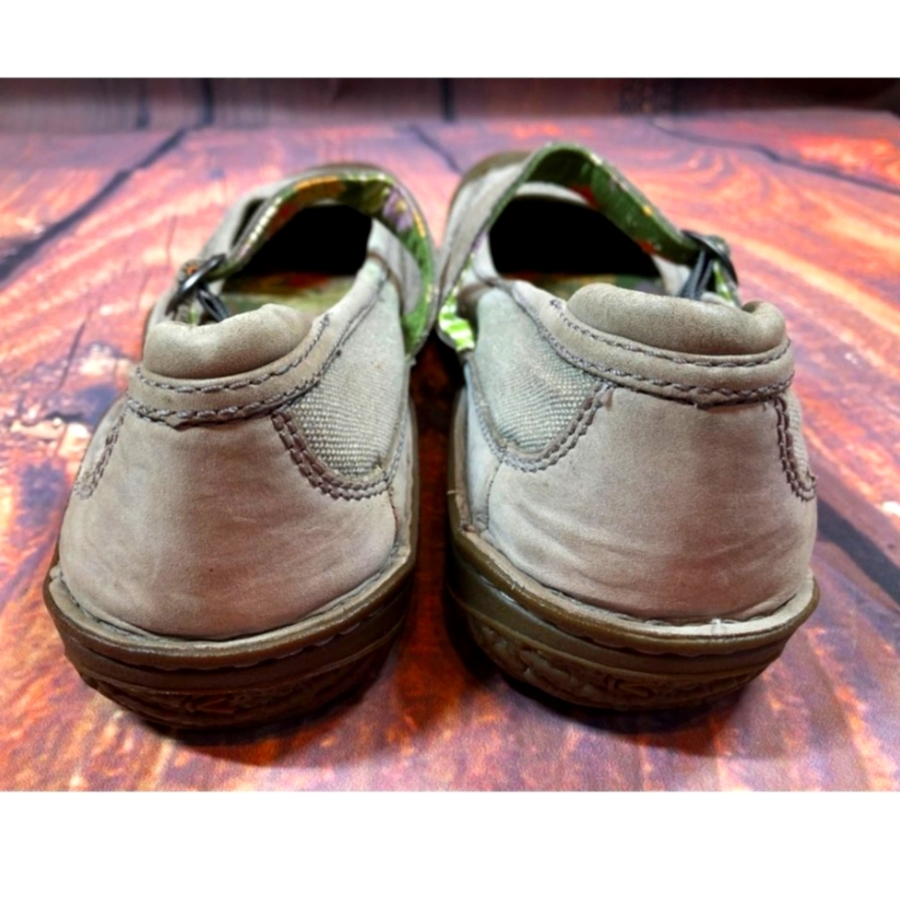 Keen Mary Jane Shoes Grey Mary Janes Canvas Leather Gray Keen Mary Janes Size 10 - Picture 8 of 8